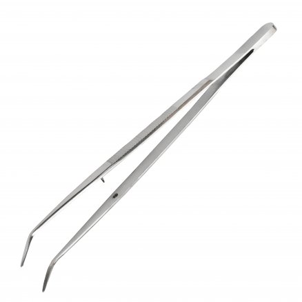 Пінцет зубний зігнутий. Довжина 14,7 см.